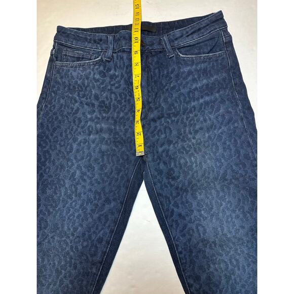 Joes Jeans The Milla Women's 30x28 High Rise Straight Ankle Blue Cheetah Print - Picture 3 of 9